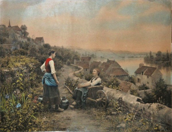 Peasant Girls Along The Seine